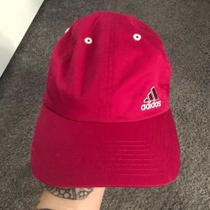 Women's pink adidas baseball hat